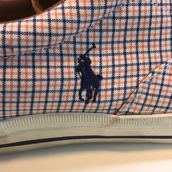 Polo by RL Orange, Blue & White Vaughn Boat Shoes - Picture 7 of 8